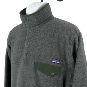 Men's Gray Synchilla® Snap-T® Fleece Pullover